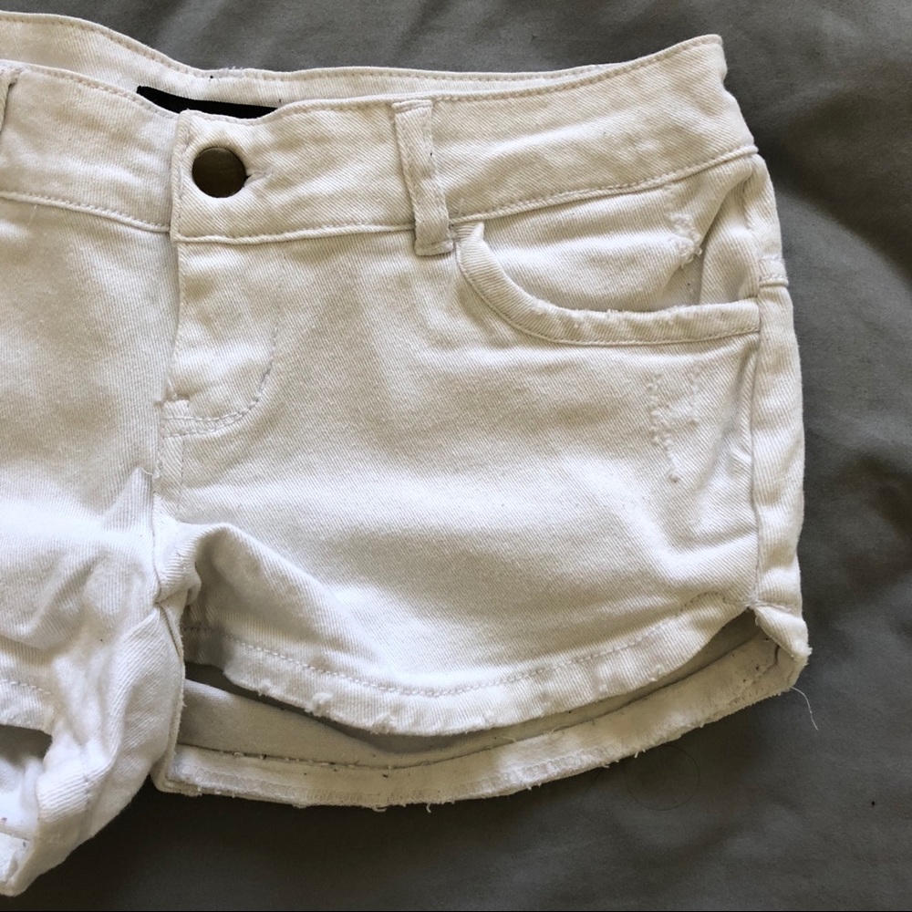 White short shorts